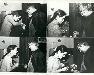 Burrow: Geraldine Chaplin and Per Oscarsson playing game of dice