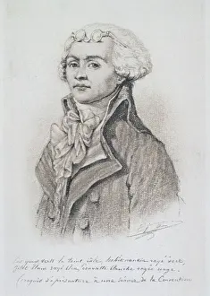 Robespierre: Gerard. Portrait of Robespierre (Sketch
