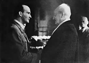 Breslau: Gerhart Hauptmann with Karl Hanke, 1942