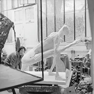 Richier: Germaine Richier, sculptor from Paris, in her