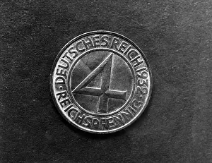 Pfennig: German 4 pfennig coin