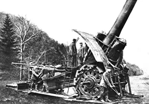 Bertha: German 42cm Big Bertha howitzer, Western Front, WW1
