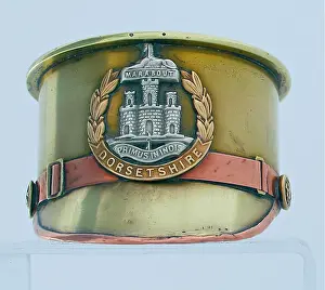 Dorsetshire: German 77mm shell case base made into Army Service Cap
