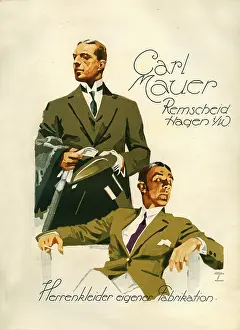 Tailors: A German advertisement for Carl Maucer, tailors