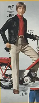 Advertisment: German advertisement for slick mod-style clothes