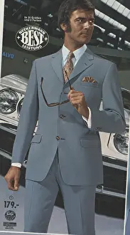 Trevira: German advertisement for suit made from Trevira fabric