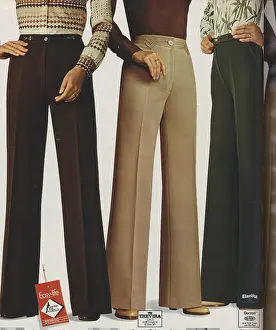 Advertisment: German advertisement for women's flared trousers