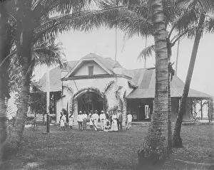 Samoa: German administration building in Mantantu in Samoa, 1910