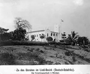 Administrative: German administration building in Mikindani, 1908