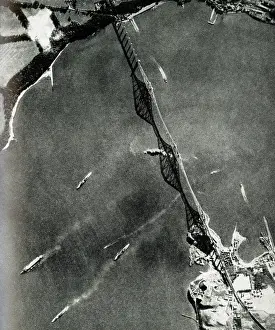 German air attack on the Firth of Forth, Scotland, WW2