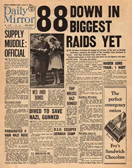Frys: German air raids over Britain, WW2