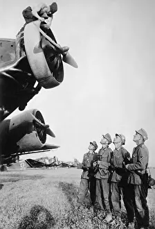Crete: German Airborne Troops Before Take-Off for Crete, 1941