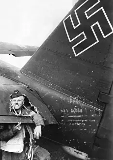 Junkers: German aircraft damaged over England, 1940
