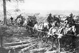 Routes: German ammunition train on the march to the Eastern Front, 1