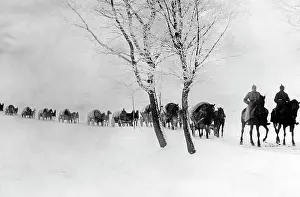 Munition: German ammunition train in Masuria, 1915