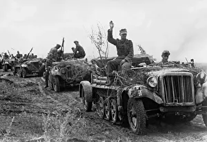 Antitank: German antitank company marching on the Eastern Front, 1943