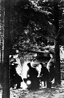 Huddle: German Ardennes encampment
