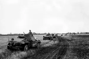 Front Line: German armored car at Kalinin, 1941