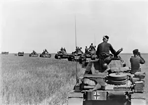 German armored column on the Eastern Front, 1942