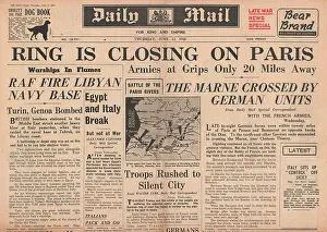 Mediterannean: German Army closes in on Paris