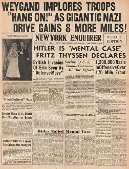 Enquirer: German army continues advance towards Paris
