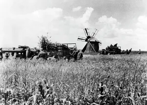 Transition: German artillery during the advance towards the Dniester