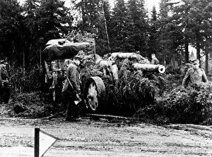 Lapland: German artillery during the positional change in northern