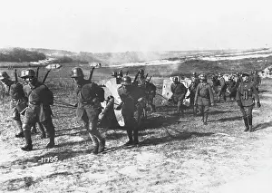 Towing: German artillery WWI