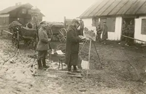 Pickelhaube: German artist at the Front during WWI