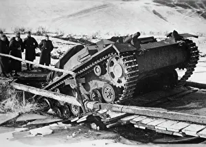 Collapsed: German assault gun III, 1941