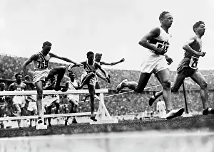 Steeplechases: The German athlete Alfred Dompert