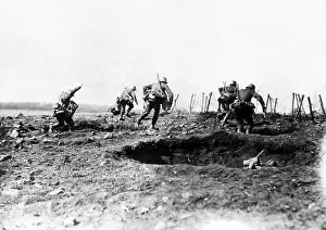 Arras: German attack troops break through coils of barbed wire, 191