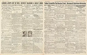 Harwich: German and Austrian Army Advance on Russian Front