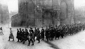 Infanterie: German auxiliary troop in Gent, 1917