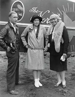 Rasche: The German aviatrix Thea Rasche (right)