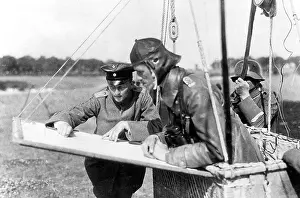 Affixed: German balloon observer, 1918