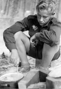 Crouching: German-Baltic Scouts Corps, 1930s