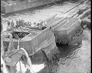 Salvaged: German Battleships Being Salvaged in Scapa Flow