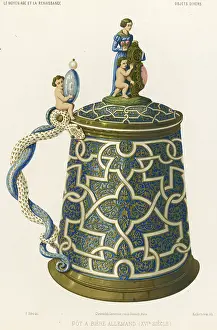 Tankard: GERMAN BEER POT