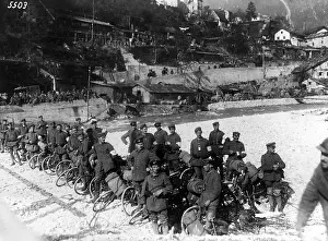 Isonzo: German bicycle detachment in Italy, 1917
