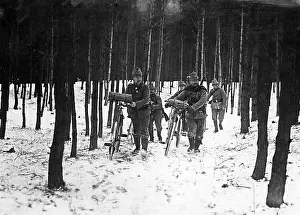 Riflemen: German bicycle patrol, 1915