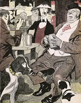Tankard: GERMAN BIERGARTEN 1902