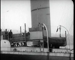 Queensferry: German Boat Crossing the Firth Of Forth In