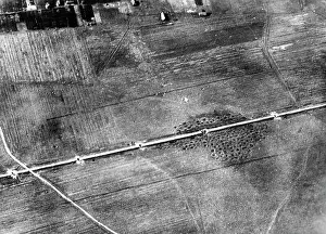 Resulted: German bombing raid on a railroad line - the Eastern Front