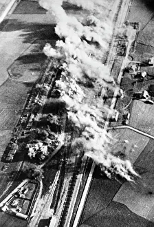 Wegener: German bombing raid on a railroad station - Eastern Front