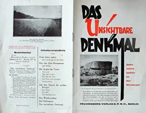 Denkmal: German Booklet - 10 years later on the Western Front