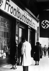 Bookshop: German front bookshop in Paris, 1939