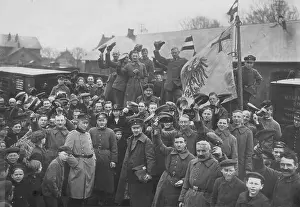 Voted: German border guards leave Hadersleben, 1920
