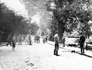 Reel: German border soldiers during the laying of