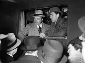 Farewells: The German boxer Max Schmeling and his coach